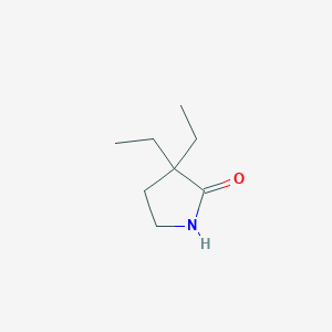 molecular formula C8H15NO B071416 3,3-二乙基吡咯烷-2-酮 CAS No. 175698-05-2