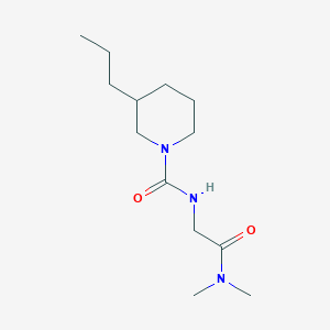 molecular formula C13H25N3O2 B7141601 N-[2-(dimethylamino)-2-oxoethyl]-3-propylpiperidine-1-carboxamide 