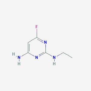 molecular formula C6H9FN4 B071418 N2-Ethyl-6-fluoropyrimidine-2,4-diamine CAS No. 165258-69-5