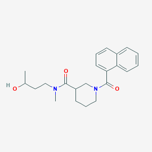 molecular formula C22H28N2O3 B7142066 N-(3-hydroxybutyl)-N-methyl-1-(naphthalene-1-carbonyl)piperidine-3-carboxamide 