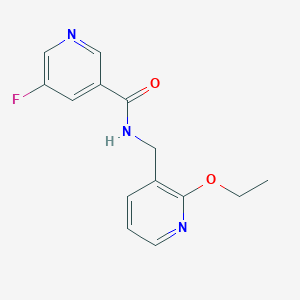 molecular formula C14H14FN3O2 B7142502 N-[(2-ethoxypyridin-3-yl)methyl]-5-fluoropyridine-3-carboxamide 