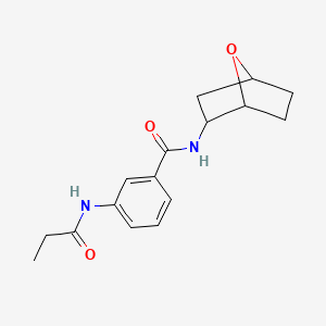 molecular formula C16H20N2O3 B7142697 N-(7-oxabicyclo[2.2.1]heptan-2-yl)-3-(propanoylamino)benzamide 
