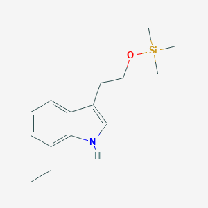 molecular formula C15H23NOSi B071427 2-(7-Ethyl-1H-indol-3-yl)ethoxy-trimethylsilane CAS No. 185453-89-8