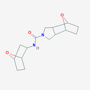molecular formula C15H22N2O3 B7142910 N-(7-oxabicyclo[2.2.1]heptan-2-yl)-1,3,3a,4,5,6,7,7a-octahydro-4,7-epoxyisoindole-2-carboxamide 