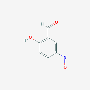 molecular formula C7H5NO3 B071430 2-Hydroxy-5-nitrosobenzaldehyde CAS No. 176095-48-0