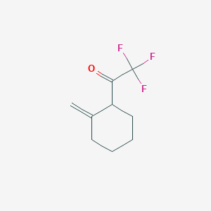 molecular formula C9H11F3O B071431 2,2,2-Trifluoro-1-(2-methylidenecyclohexyl)ethan-1-one CAS No. 163882-74-4