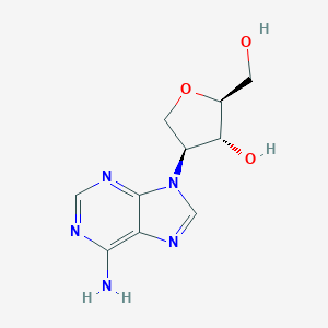 B071433 (2S,3R,4S)-4-(6-Aminopurin-9-YL)-2-(hydroxymethyl)oxolan-3-OL CAS No. 174955-57-8