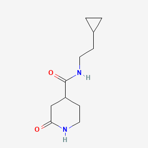 molecular formula C11H18N2O2 B7143481 N-(2-cyclopropylethyl)-2-oxopiperidine-4-carboxamide 