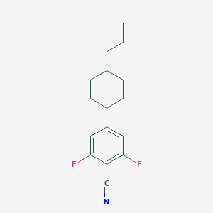 molecular formula C16H19F2N B071435 4-(trans-4-Pentylcyclohexyl)-1-fluorobenzene CAS No. 167306-96-9