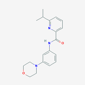 molecular formula C19H23N3O2 B7144065 N-(3-morpholin-4-ylphenyl)-6-propan-2-ylpyridine-2-carboxamide 