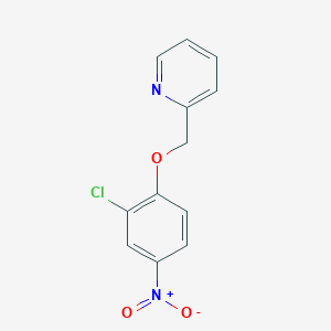 molecular formula C12H9ClN2O3 B071448 2-((2-氯-4-硝基苯氧基)甲基)吡啶 CAS No. 179687-79-7