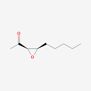molecular formula C9H16O2 B071449 Ethanone, 1-[(2R,3R)-3-pentyloxiranyl]-(9CI) CAS No. 191982-03-3