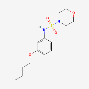 molecular formula C14H22N2O4S B7145326 N-(3-butoxyphenyl)morpholine-4-sulfonamide 