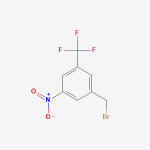 molecular formula C8H5BrF3NO2 B071457 1-(Bromomethyl)-3-nitro-5-(trifluoromethyl)benzene CAS No. 180146-67-2