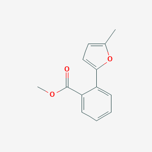 molecular formula C13H12O3 B071460 Methyl 2-(5-methylfuran-2-yl)benzoate CAS No. 159448-56-3