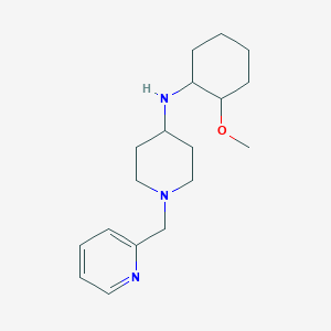 molecular formula C18H29N3O B7146016 N-(2-methoxycyclohexyl)-1-(pyridin-2-ylmethyl)piperidin-4-amine 
