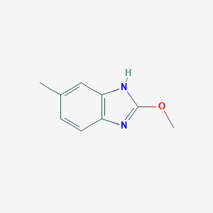 molecular formula C9H10N2O B071461 2-methoxy-5-methyl-1H-benzo[d]imidazole CAS No. 160952-25-0