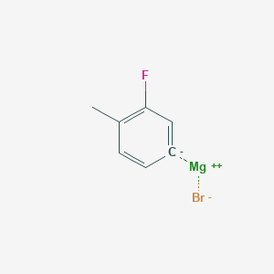 molecular formula C7H6BrFMg B071462 3-Fluoro-4-methylphenylmagnesium bromide CAS No. 185077-02-5