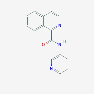 molecular formula C16H13N3O B7147994 N-(6-methylpyridin-3-yl)isoquinoline-1-carboxamide 