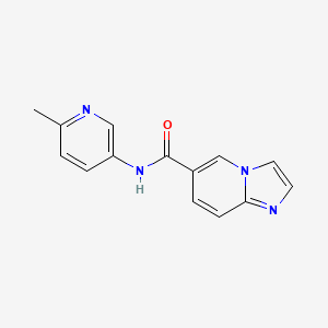 molecular formula C14H12N4O B7148002 N-(6-methylpyridin-3-yl)imidazo[1,2-a]pyridine-6-carboxamide 