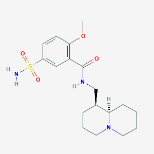 Benzamide, 5-(aminosulfonyl)-2-methoxy-N-((octahydro-2H-quinolizin-1-yl)methyl)-, (1S-trans)-
