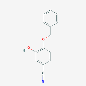 molecular formula C14H11NO2 B071493 3-Hydroxy-4-benzyloxybenzonitrile CAS No. 194985-94-9