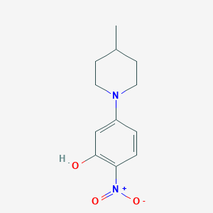 5-(4-Methylpiperidin-1-yl)-2-nitrophenol