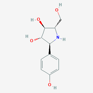 (2S,3S,4S,5S)-2-(Hydroxymethyl)-5-(4-hydroxyphenyl)pyrrolidine-3,4-diol