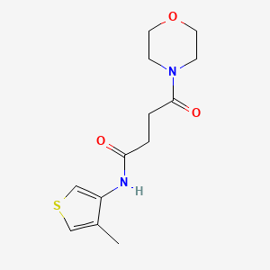 molecular formula C13H18N2O3S B7149970 N-(4-methylthiophen-3-yl)-4-morpholin-4-yl-4-oxobutanamide 