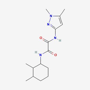 molecular formula C15H24N4O2 B7150050 N-(2,3-dimethylcyclohexyl)-N'-(1,5-dimethylpyrazol-3-yl)oxamide 