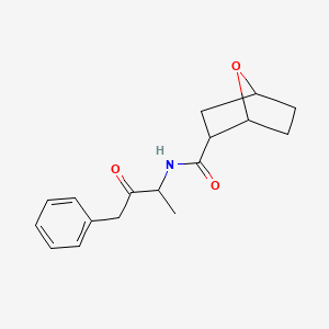 molecular formula C17H21NO3 B7150234 N-(3-oxo-4-phenylbutan-2-yl)-7-oxabicyclo[2.2.1]heptane-2-carboxamide 