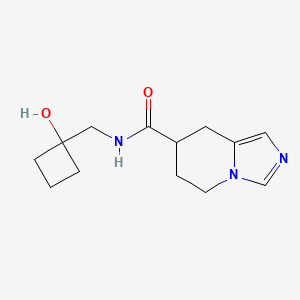 molecular formula C13H19N3O2 B7150271 N-[(1-hydroxycyclobutyl)methyl]-5,6,7,8-tetrahydroimidazo[1,5-a]pyridine-7-carboxamide 