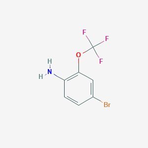 molecular formula C7H5BrF3NO B071504 4-Bromo-2-(trifluoromethoxy)aniline CAS No. 175278-09-8