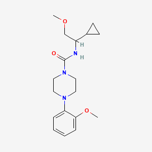molecular formula C18H27N3O3 B7150424 N-(1-cyclopropyl-2-methoxyethyl)-4-(2-methoxyphenyl)piperazine-1-carboxamide 