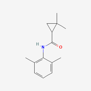 molecular formula C14H19NO B7151177 N-(2,6-dimethylphenyl)-2,2-dimethylcyclopropane-1-carboxamide 