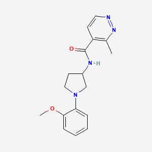 molecular formula C17H20N4O2 B7151646 N-[1-(2-methoxyphenyl)pyrrolidin-3-yl]-3-methylpyridazine-4-carboxamide 