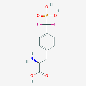 molecular formula C10H12F2NO5P B071517 4-(膦酰二氟甲基)-L-苯丙氨酸 CAS No. 188642-79-7