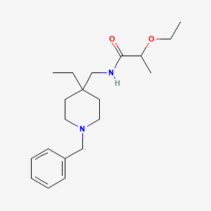 molecular formula C20H32N2O2 B7152081 N-[(1-benzyl-4-ethylpiperidin-4-yl)methyl]-2-ethoxypropanamide 