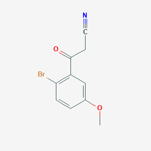 molecular formula C10H8BrNO2 B071525 3-(2-溴-5-甲氧基苯基)-3-氧代丙烯腈 CAS No. 175136-65-9