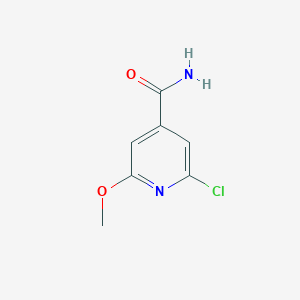 molecular formula C7H7ClN2O2 B071528 2-Chloro-6-methoxyisonicotinamide CAS No. 175277-66-4