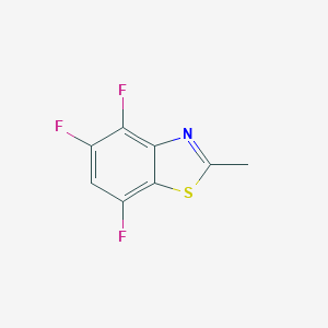 molecular formula C8H4F3NS B071529 4,5,7-Trifluoro-2-methylbenzothiazole CAS No. 159790-13-3
