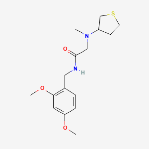 molecular formula C16H24N2O3S B7153404 N-[(2,4-dimethoxyphenyl)methyl]-2-[methyl(thiolan-3-yl)amino]acetamide 