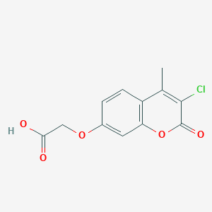 molecular formula C12H9ClO5 B071538 7-(Carboxymethoxy)-3-chloro-4-methylcoumarin CAS No. 176446-74-5