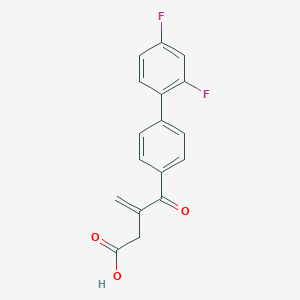 molecular formula C17H12F2O3 B071546 4-(2',4'-Difluorobiphenyl-4-yl)-3-methylene-4-oxobutanoic acid CAS No. 170950-54-6