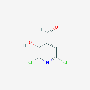 molecular formula C6H3Cl2NO2 B071547 2,6-二氯-3-羟基异烟酰醛 CAS No. 185423-26-1