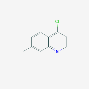 molecular formula C11H10ClN B071548 4-Chloro-7,8-dimethylquinoline CAS No. 181950-53-8