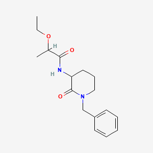 molecular formula C17H24N2O3 B7154815 N-(1-benzyl-2-oxopiperidin-3-yl)-2-ethoxypropanamide 