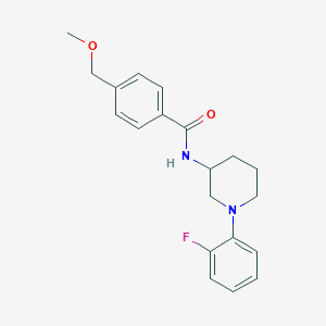 molecular formula C20H23FN2O2 B7155059 N-[1-(2-fluorophenyl)piperidin-3-yl]-4-(methoxymethyl)benzamide 