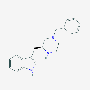 molecular formula C20H23N3 B071553 (S)-N4-Benzyl-2-(3-indolylmethyl)piperazine CAS No. 169458-70-2