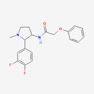 molecular formula C19H20F2N2O2 B7155487 N-[2-(3,4-difluorophenyl)-1-methylpyrrolidin-3-yl]-2-phenoxyacetamide 